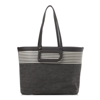 Delvaux Canvas D to D Tote MM Brown 1 of 4