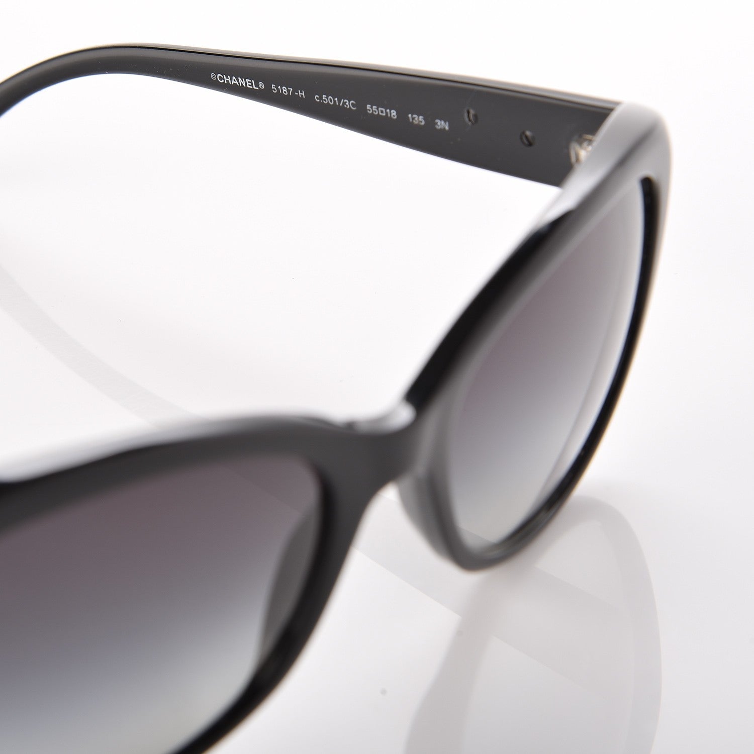 Chanel Camellia Sunglasses 5187-H Black 6 of 10