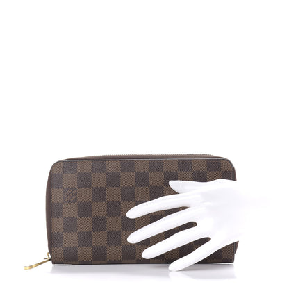 Louis Vuitton Damier Ebene Zippy Organizer Wallet 2 of 9
