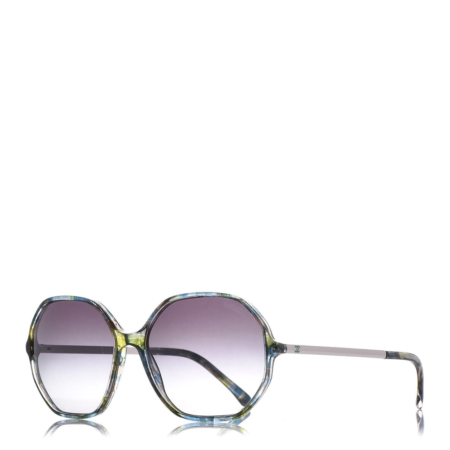 CC Oversized Sunglasses 5345 Green Blue