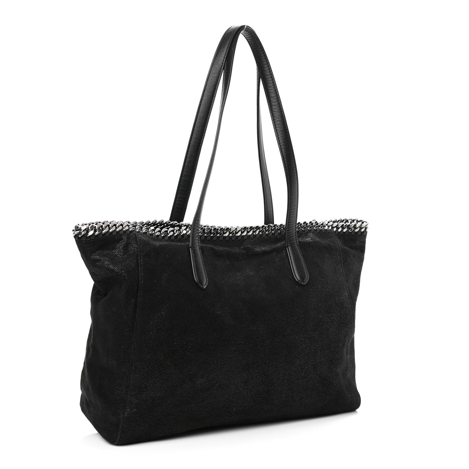 Stella McCartney Shaggy Deer Falabella East West Shopper Tote Black 3 of 10