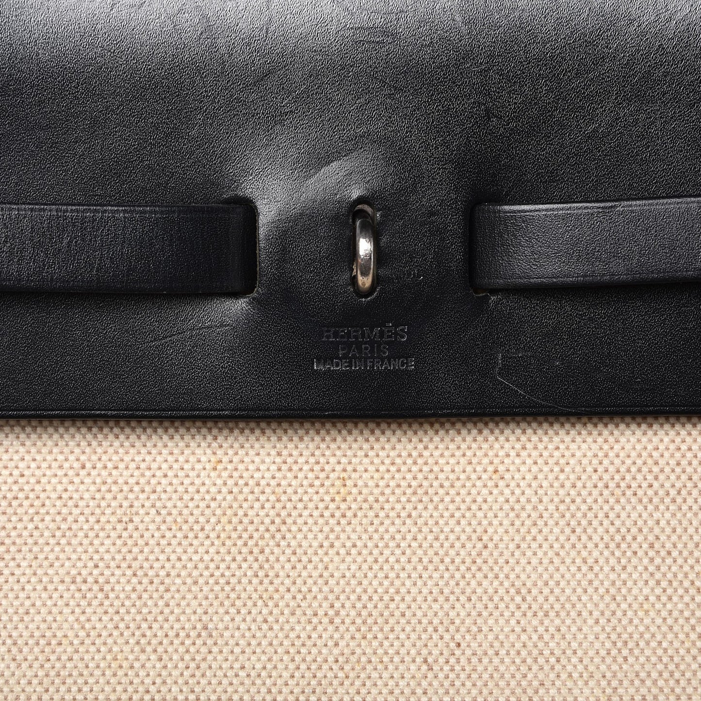 Toile Vache Calfskin Herbag 39 MM Natural Black