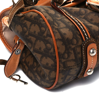 Christian Dior Monogram Romantique Trotter Flap Bag Brown 8 of 9