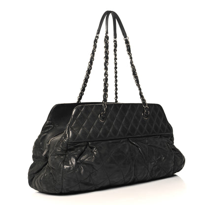 Chanel Iridescent Calfskin Chic Quilt Bowling Bag Black 3 of 11