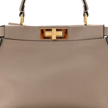 Fendi Vitello Seta Plexiglass Tortoise Medium Peekaboo Iconic Satchel Tortora 8 of 11