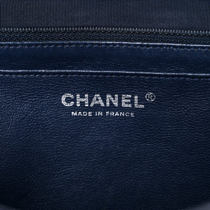 Chanel Caviar Quilted Jumbo Double Flap Navy Blue 6 of 25