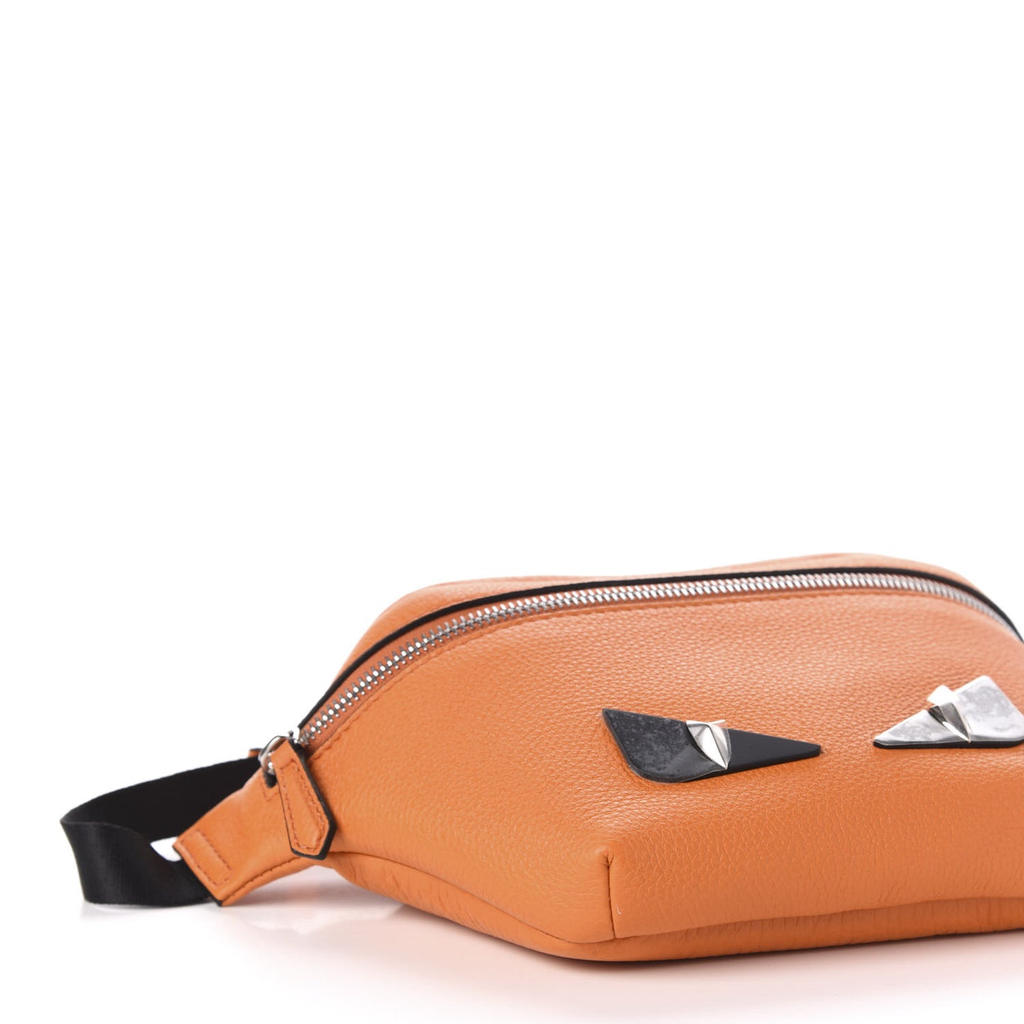 Cuoio Romano Metal Bug Eyes Kids Belt Bag Orange
