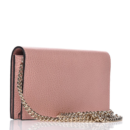 Gucci Dollar Calfskin Medium Betty Chain Wallet Soft Pink 3 of 9