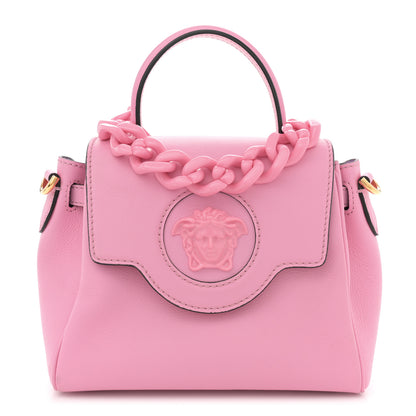 Versace Grained Calfskin Small La Medusa Top Handle Bag Pink 1 of 10