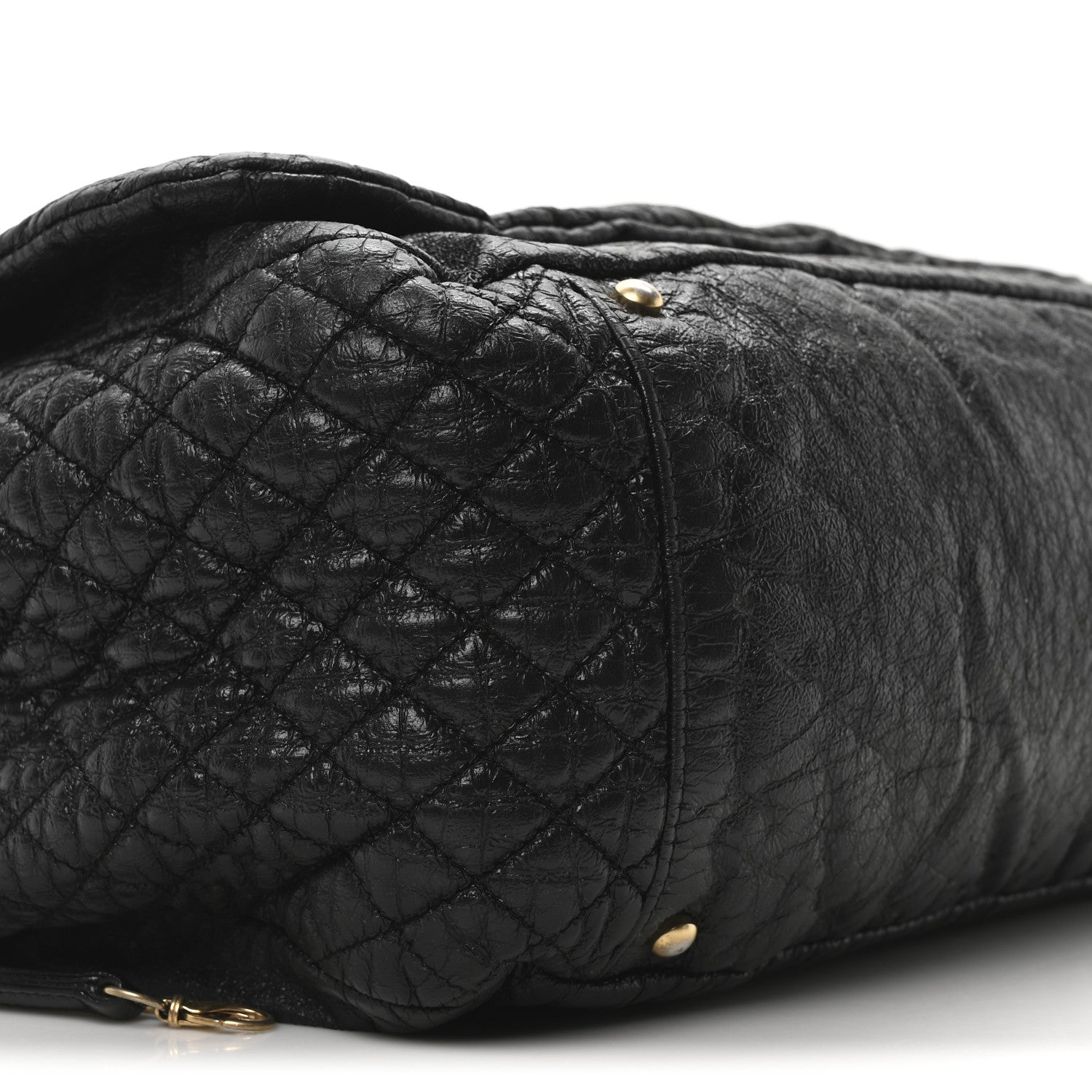 Chanel Vinyl XL Rock and Chain Flap Black 9 of 10