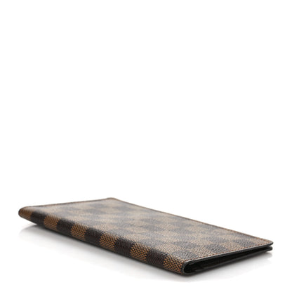 Louis Vuitton Damier Ebene Checkbook Cover Wallet 4 of 10