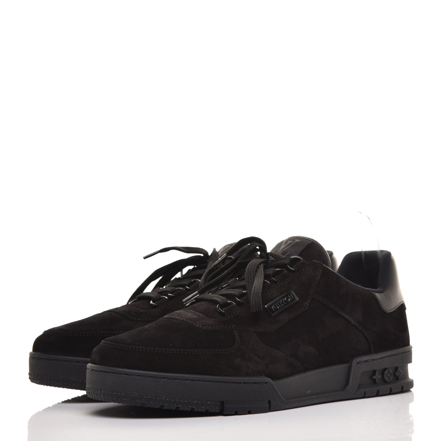 Suede Uniform Sneakers 9.5 Black