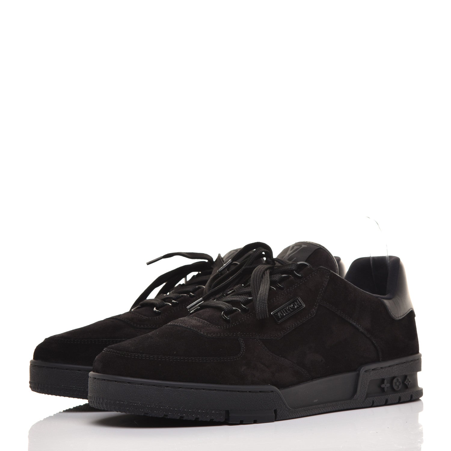 Louis Vuitton Suede Uniform Sneakers 9.5 Black 3 of 10