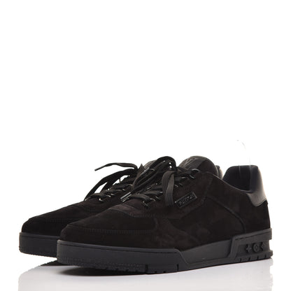 Louis Vuitton Suede Uniform Sneakers 9.5 Black 3 of 10