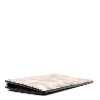 Saint Laurent Calfskin Leopard Print Monogram 5 Fragments Zip Pouch Card Holder 4 of 8
