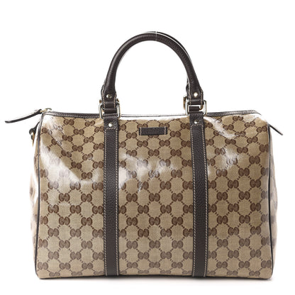 Gucci Crystal Monogram Medium Joy Boston Dark Brown 1 of 10