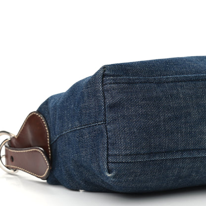 Prada Denim Shoulder Bag Bleu 9 of 14