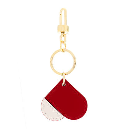 Delvaux Box Calfskin Heart Bag Charm Light Pink Red 3 of 5