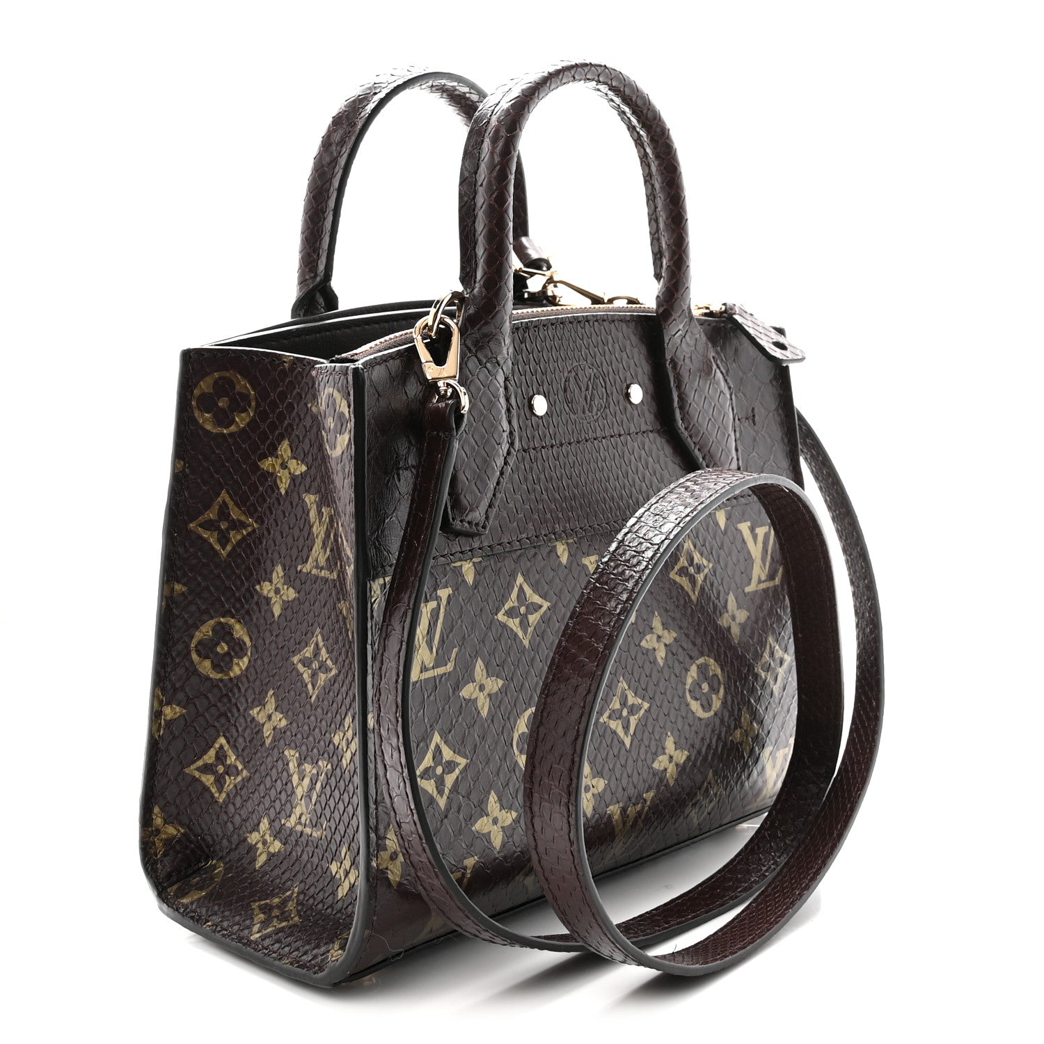Louis Vuitton Snakeskin Monogram City Steamer Mini Brown 1886209
