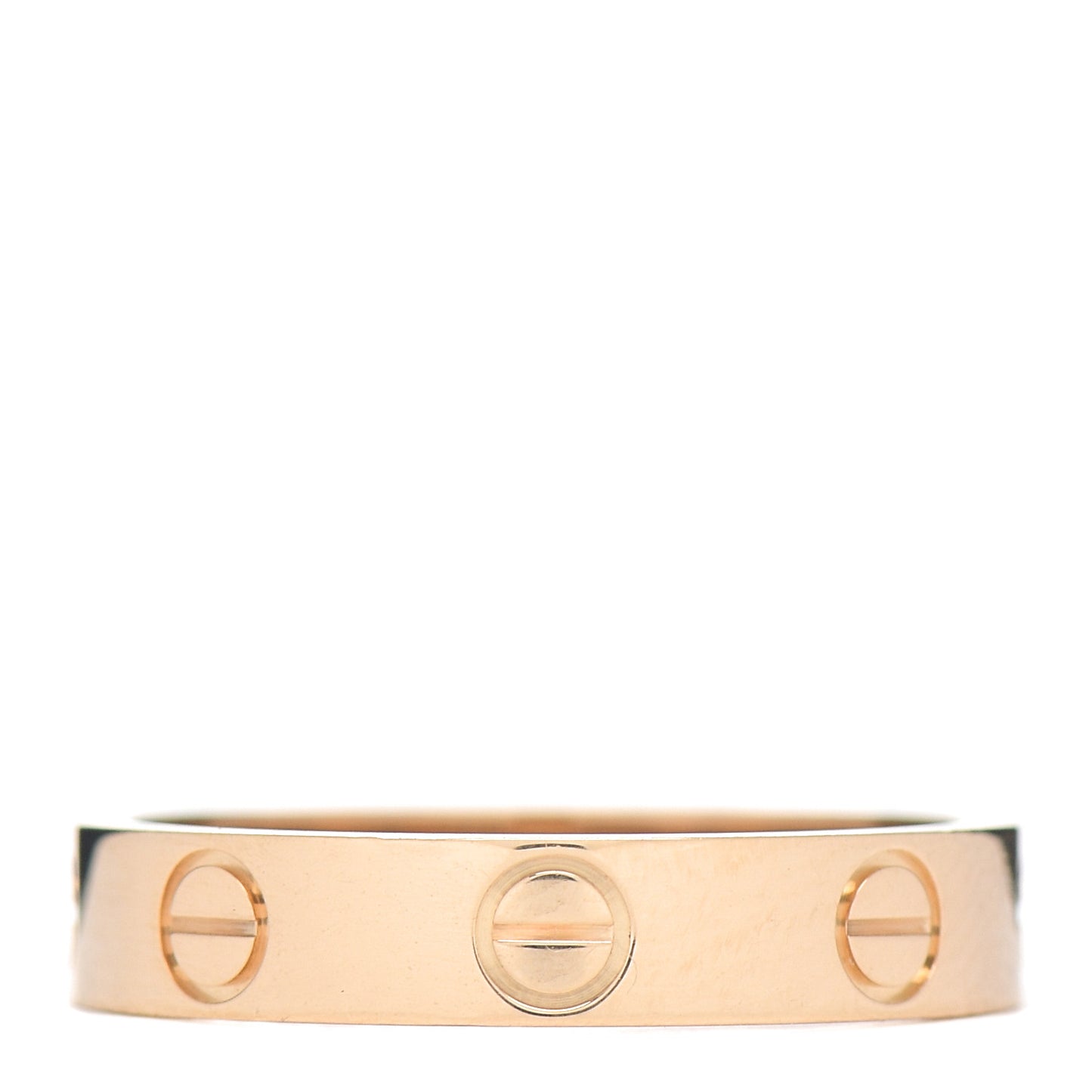 18K Pink Gold 3.5mm LOVE Wedding Band Ring 50 5.25
