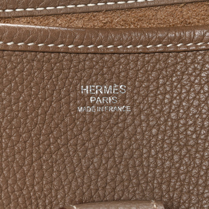 Hermes Taurillon Clemence Evelyne III GM Etoupe 6 of 13