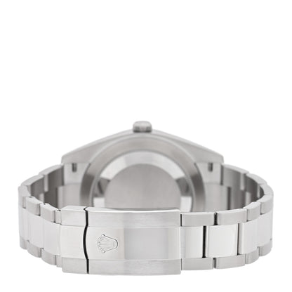 Rolex Stainless Steel 18K White Gold 41mm Oyster Perpetual Datejust Watch Silver 116334 3 of 5