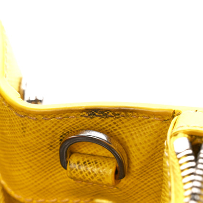 Prada Saffiano Small Galleria Double Zip Tote Soleil 12 of 13