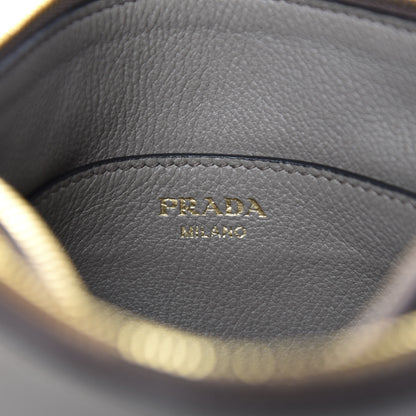 Prada Vitello Phenix Double Zip Crossbody Bag Argilla 8 of 11