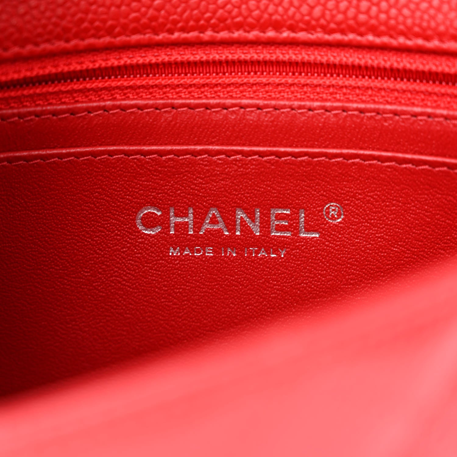 Chanel Caviar Quilted Mini Rectangular Flap Red 7 of 11