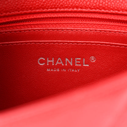 Chanel Caviar Quilted Mini Rectangular Flap Red 7 of 11