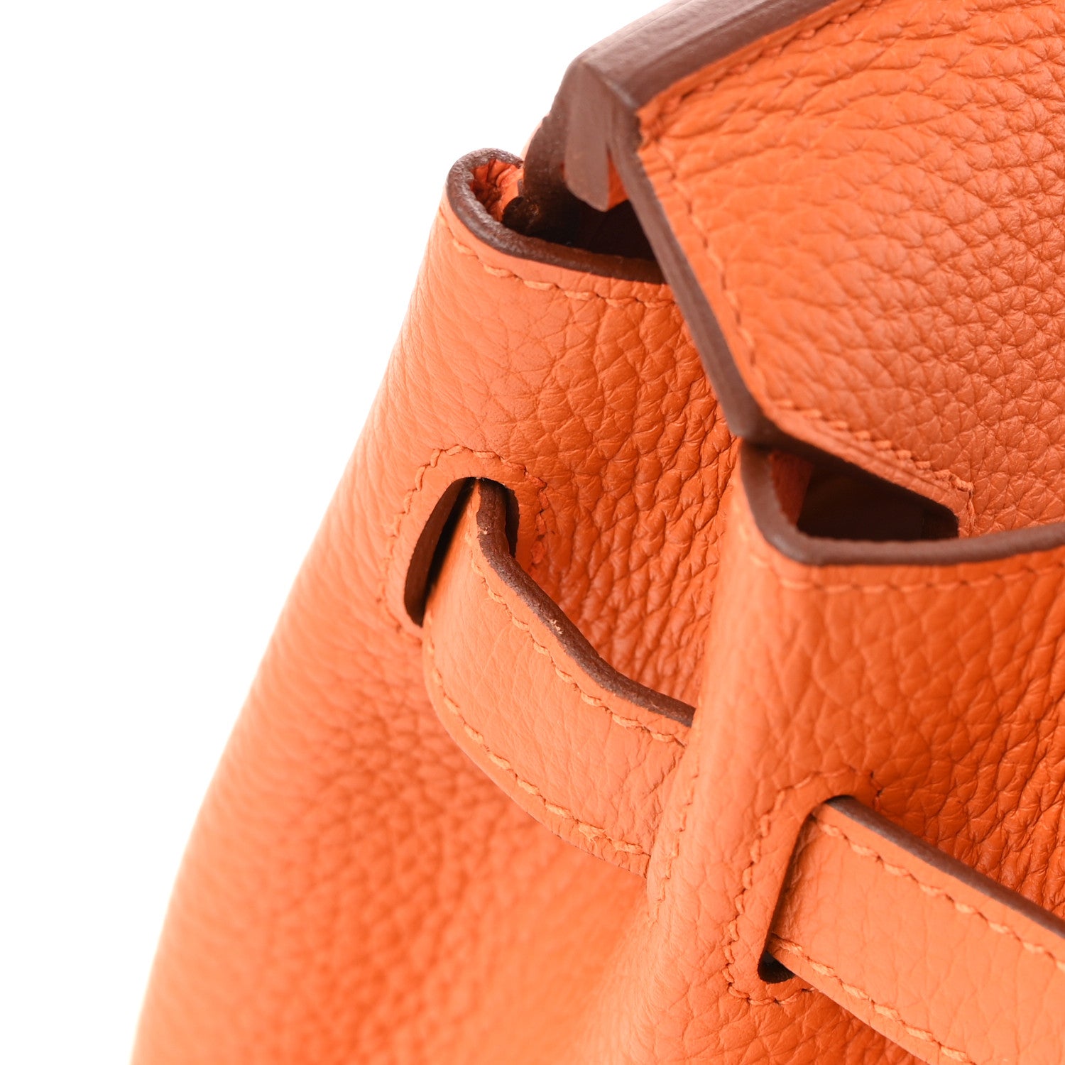 Hermes Taurillon Clemence Birkin 30 Orange 16 of 18