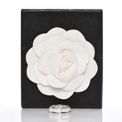 Chanel 18K White Gold Ceramic Medium Ultra Ring 8.5 White 6 of 6