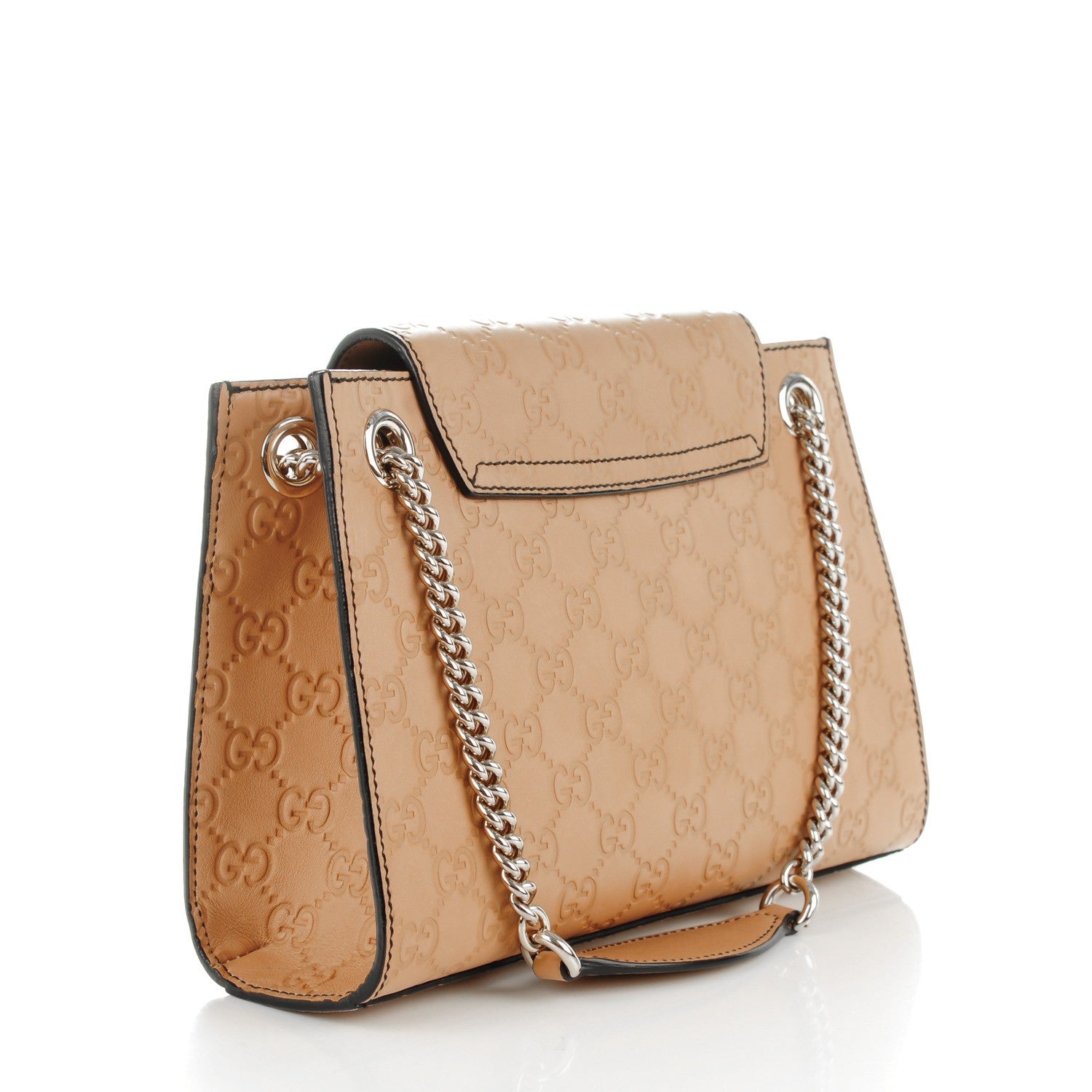 Gucci Guccissima Small Emily Chain Shoulder Bag Camelia 3 of 7