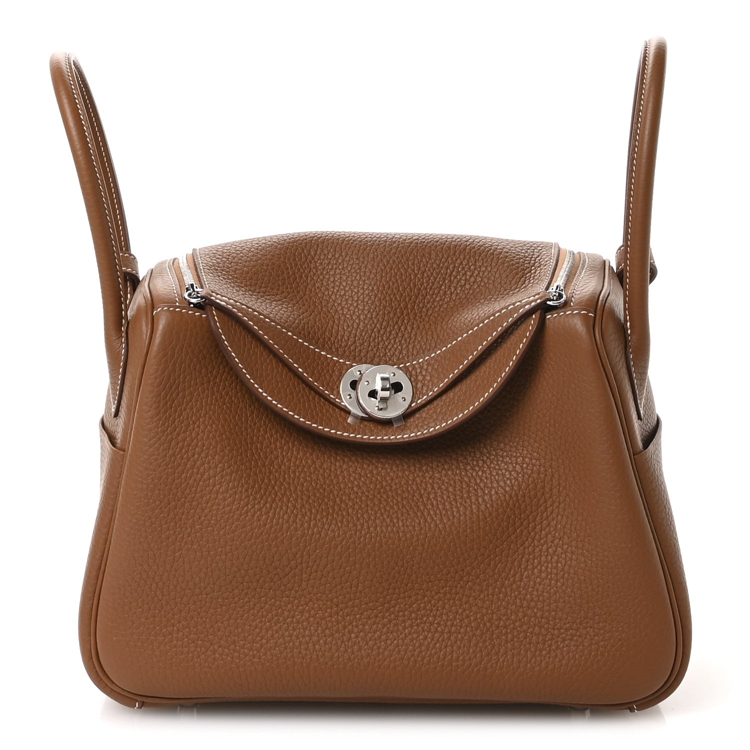 Hermes Taurillon Clemence Lindy 26 Gold 2 of 21