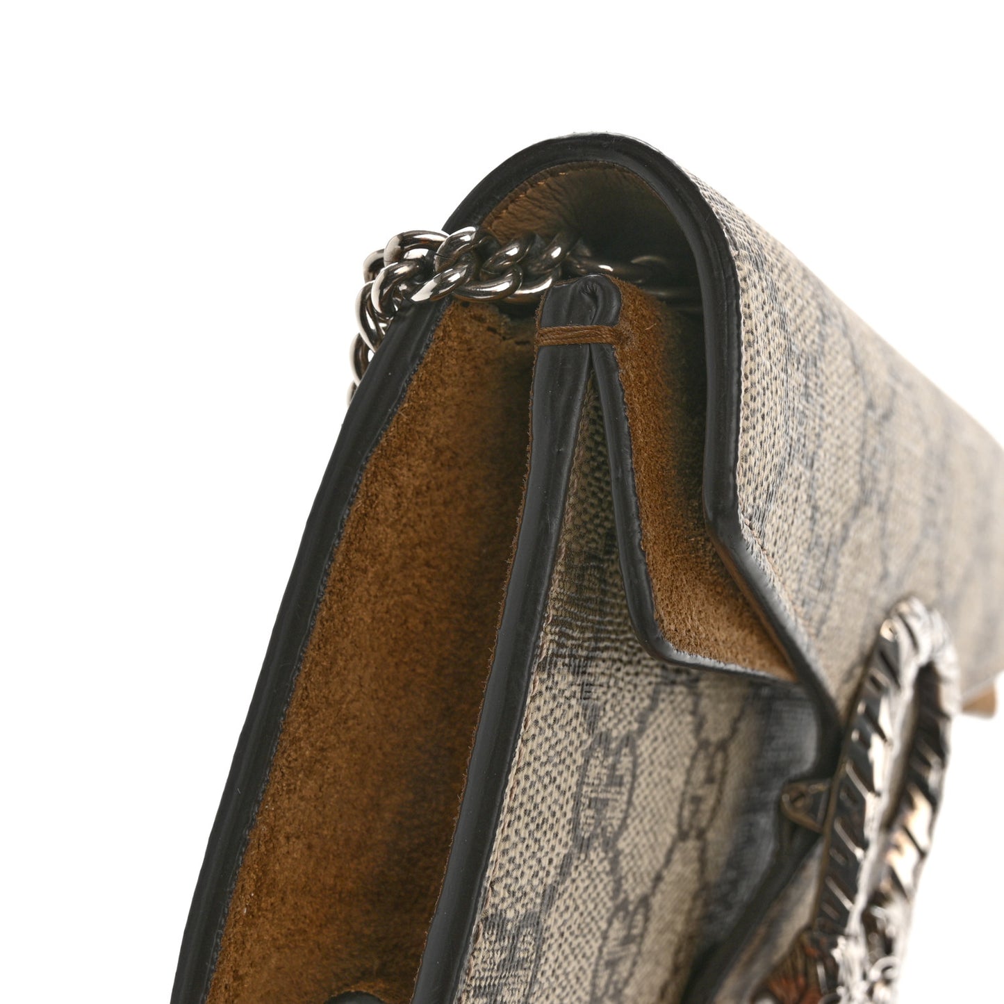 GG Supreme Monogram Super Mini Dionysus Shoulder Bag Taupe
