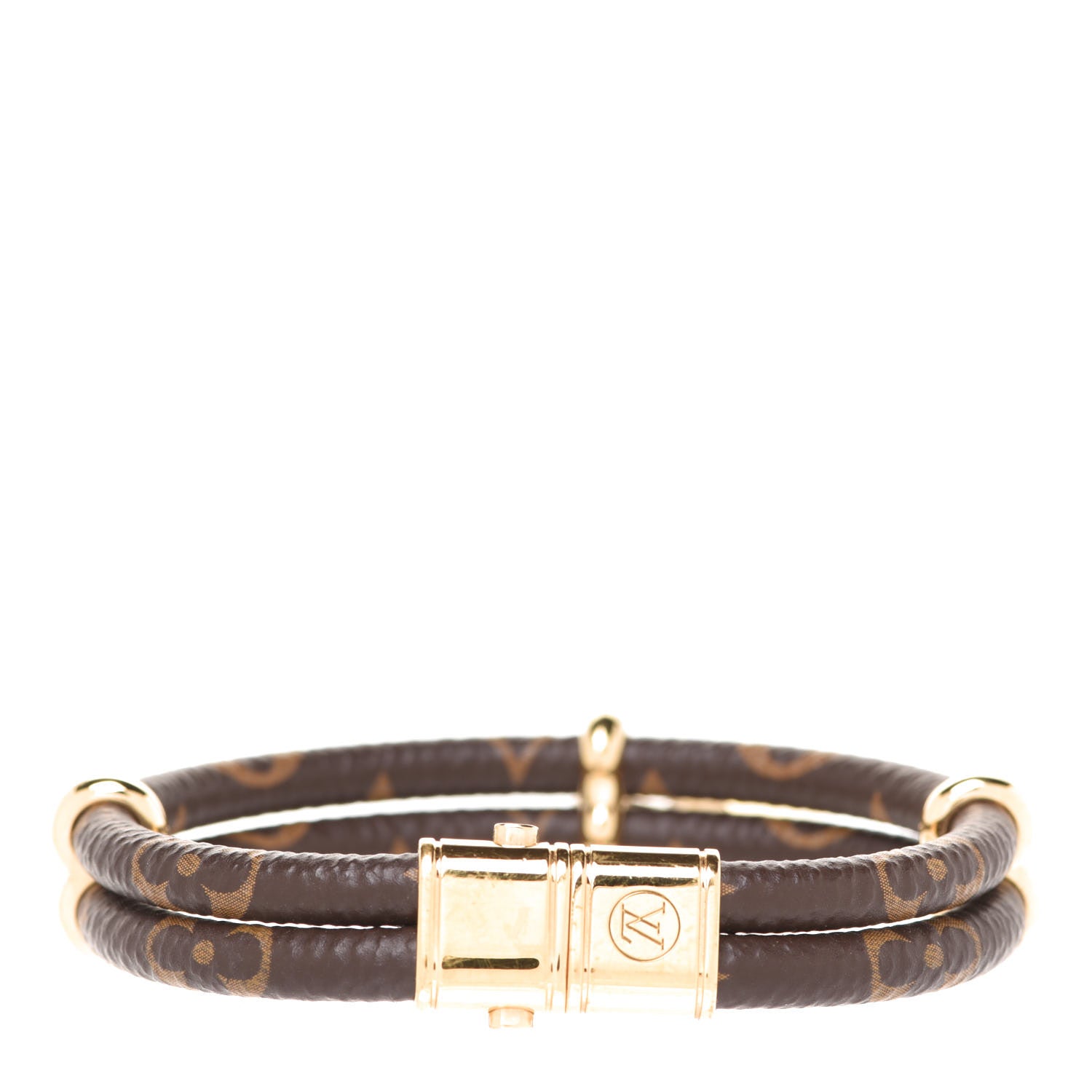 Louis Vuitton Monogram Keep It Twice Bracelet 17 3 of 5