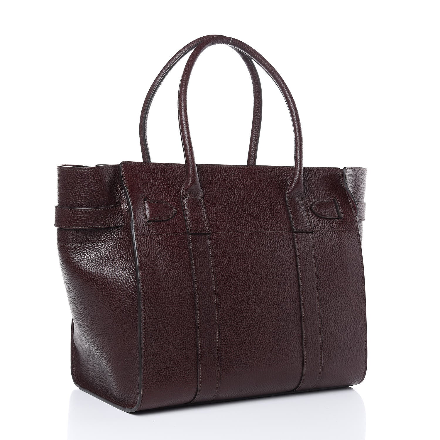 Mulberry Grain Vegetable Tanned Calfskin Zipped Bayswater Oxblood 3 of 8
