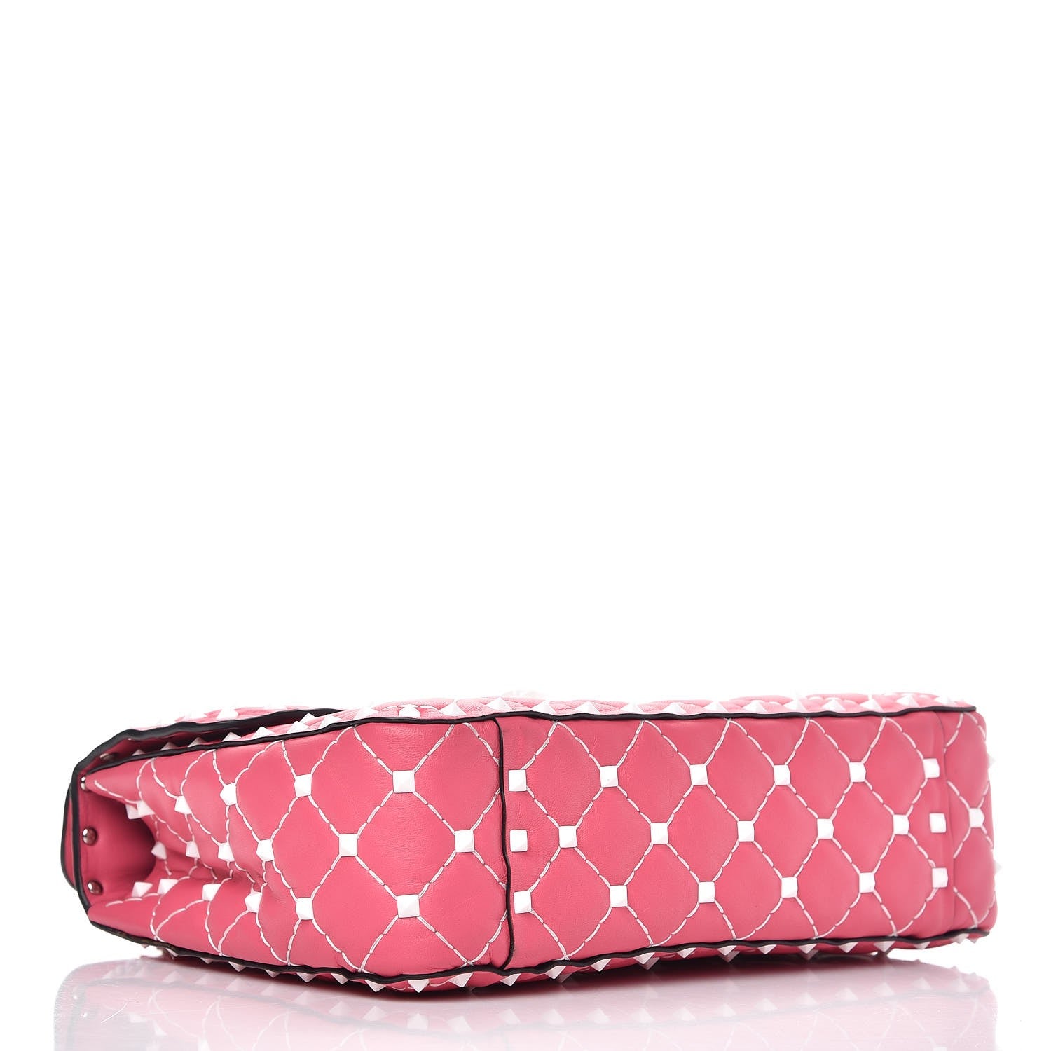 Valentino Garavani Lambskin Medium Free Rockstud Spike Shoulder Bag Shadow Pink 4 of 8