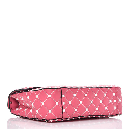 Valentino Garavani Lambskin Medium Free Rockstud Spike Shoulder Bag Shadow Pink 4 of 8