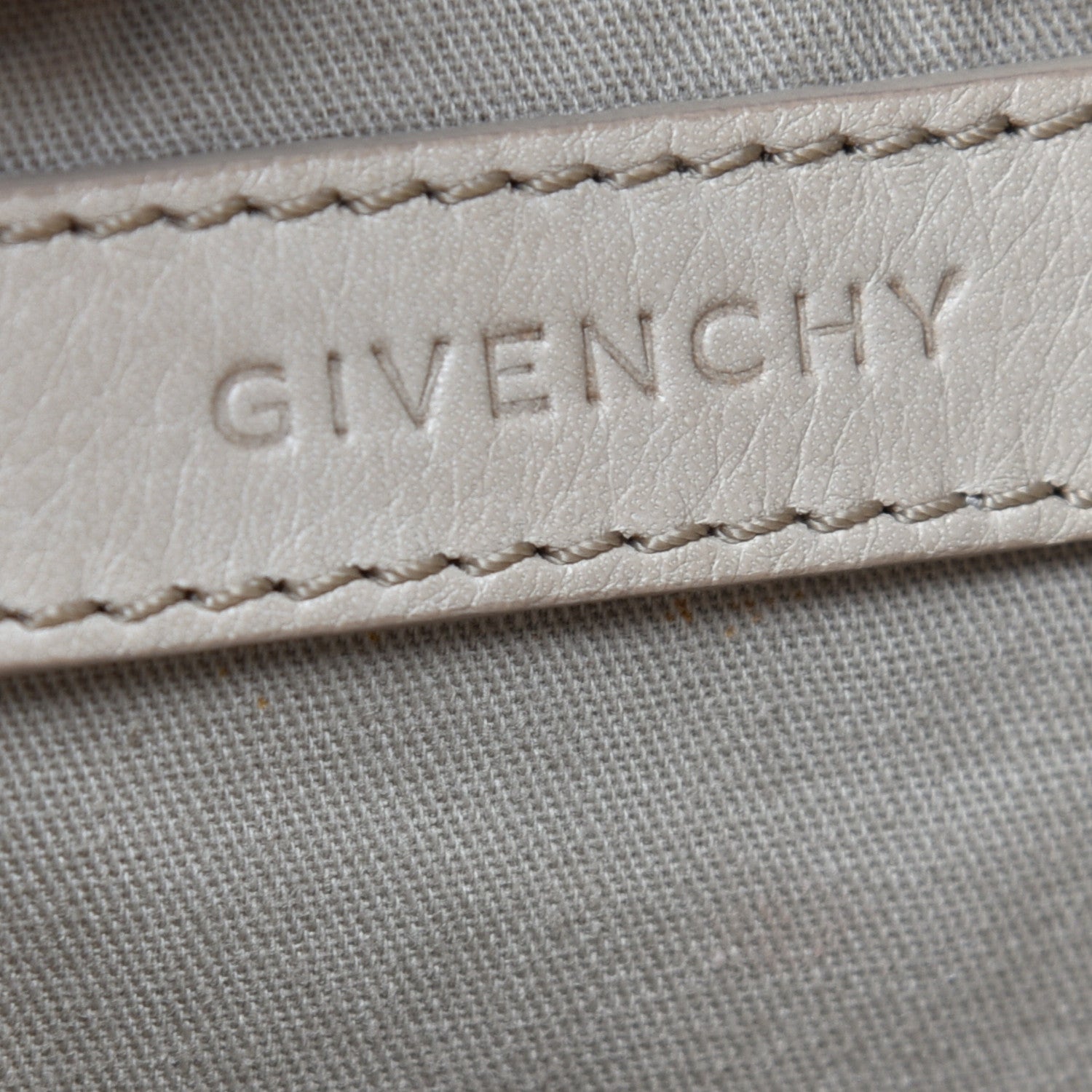 Givenchy Nubuck Crocodile Embossed Elme Tote Beige 6 of 11