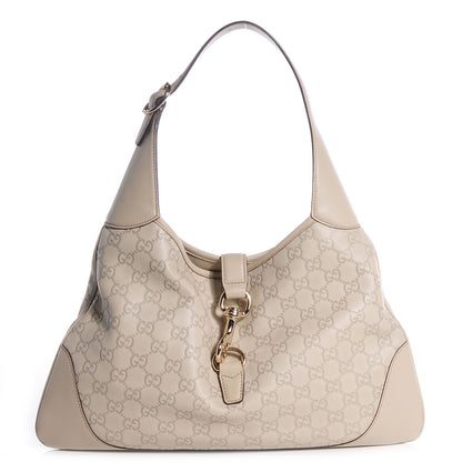 Gucci Guccissima Medium Jackie O Bouvier Hobo Off White 1 of 7