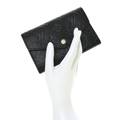 Louis Vuitton Empreinte Compact Curieuse Wallet Black 2 of 8