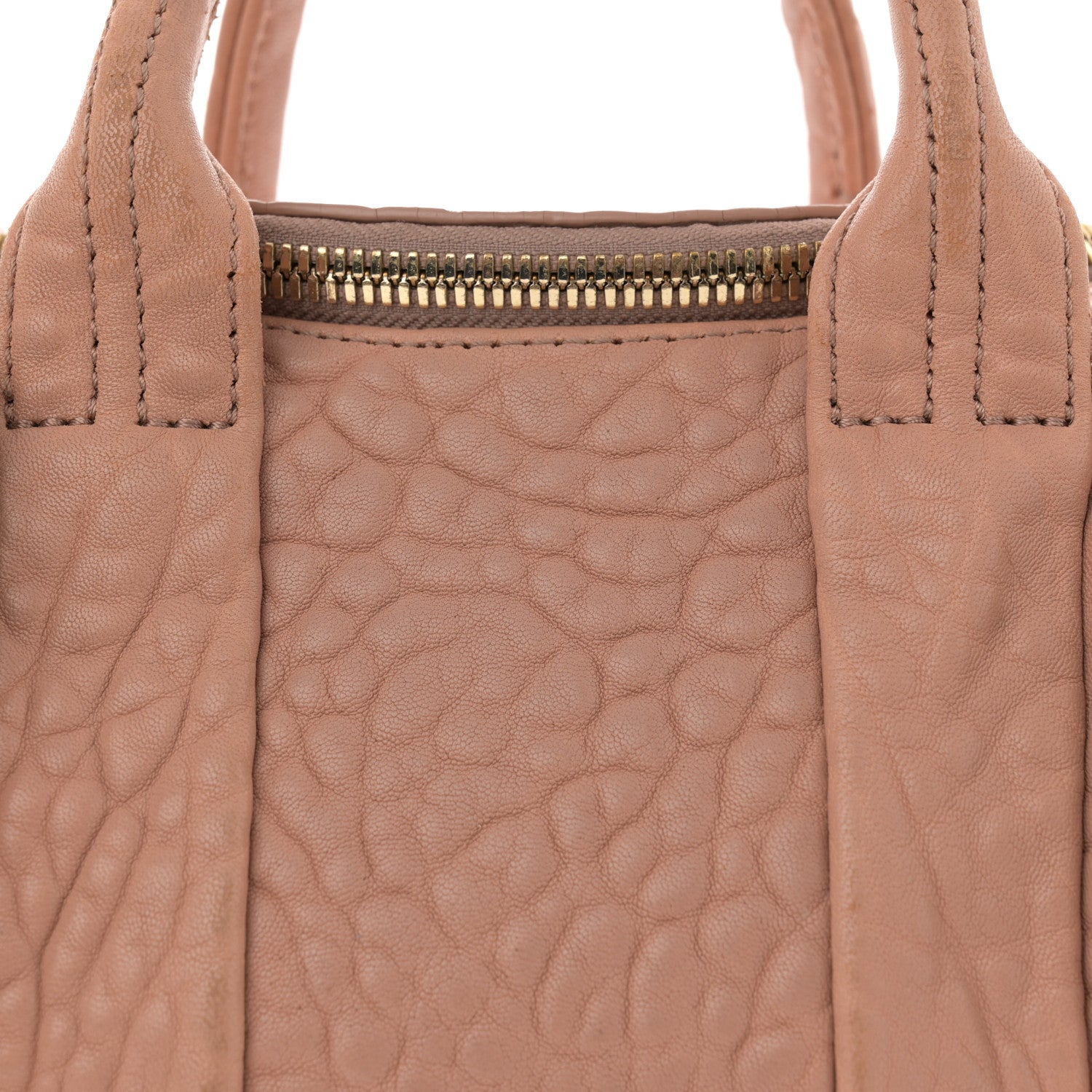 Alexander Wang Pebbled Lambskin Mini Rockie Truffle Gold Hardware 8 of 17