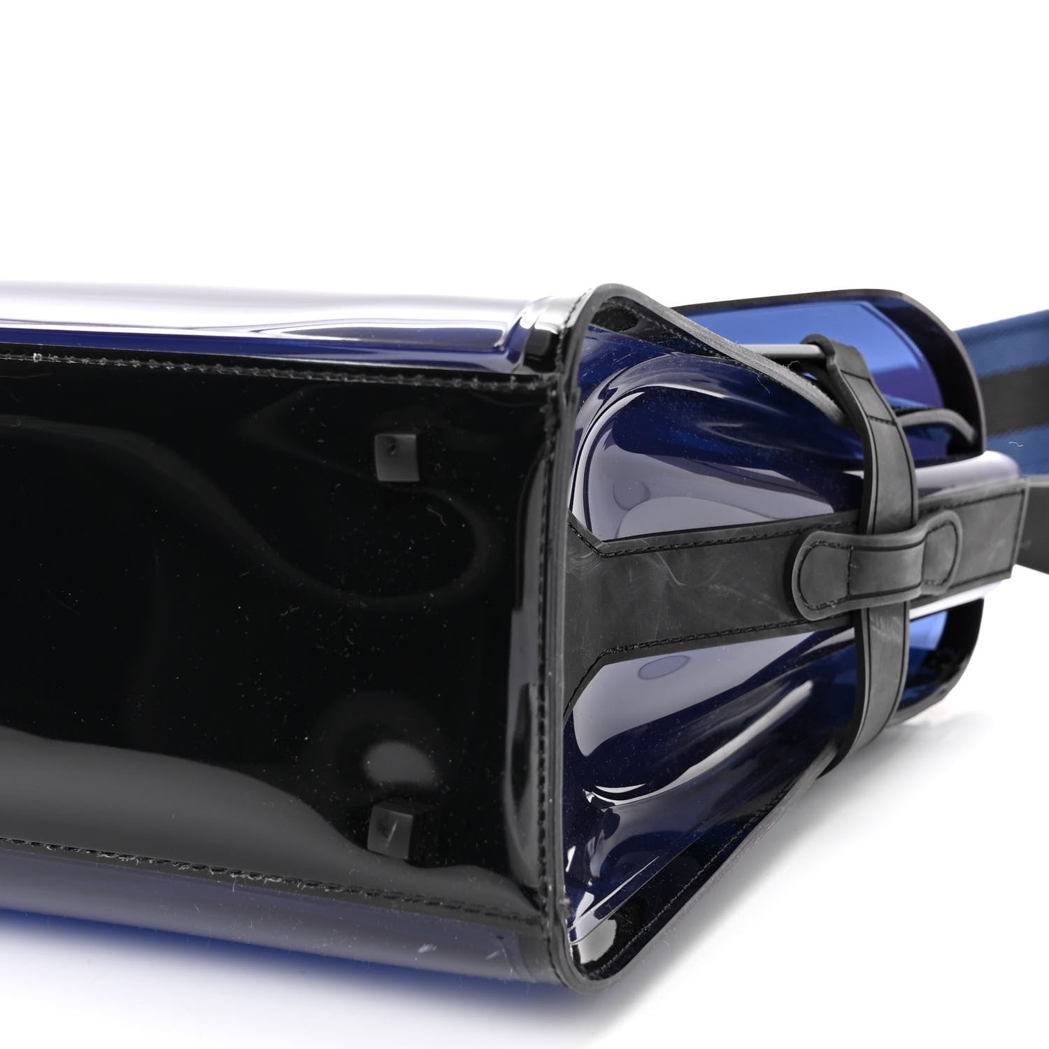 Delvaux PVC Tempete Dark Night Satchel Blue De Prusse 9 of 9