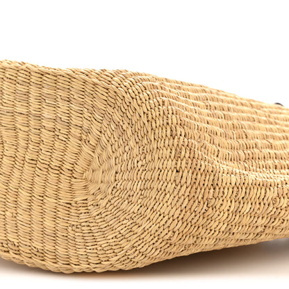 Loewe Calfskin Raffia Paulas Ibiza Small Basket Tote Bag Natural Pecan 10 of 12