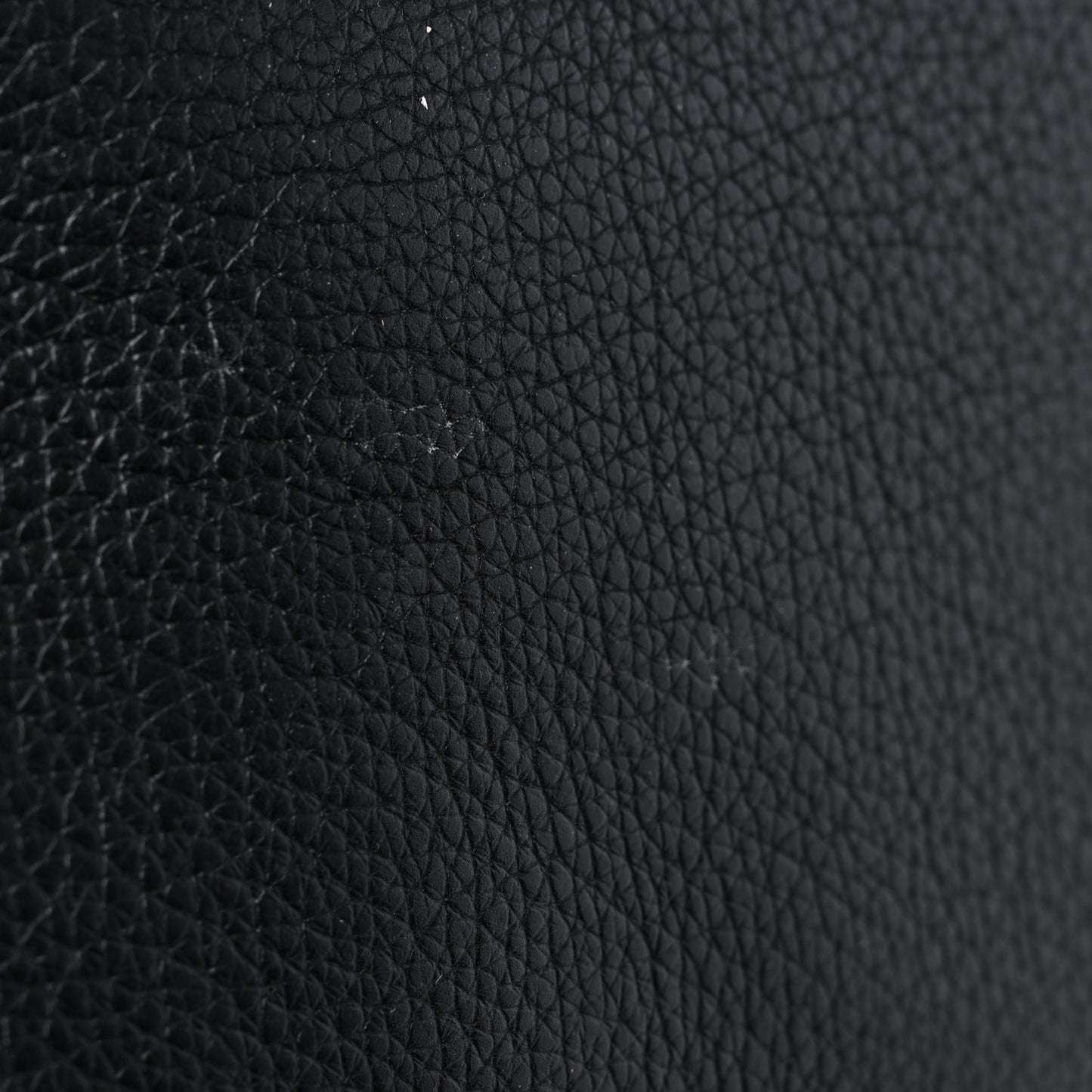 Supple Grained Calfskin Medium Big Bag Black