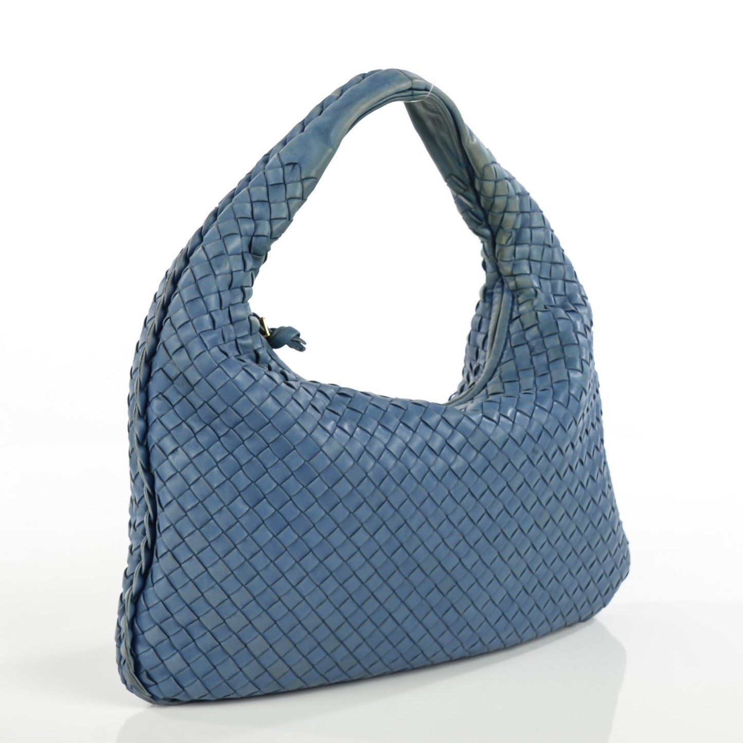 Nappa Intrecciato Medium Veneta Hobo Oceano