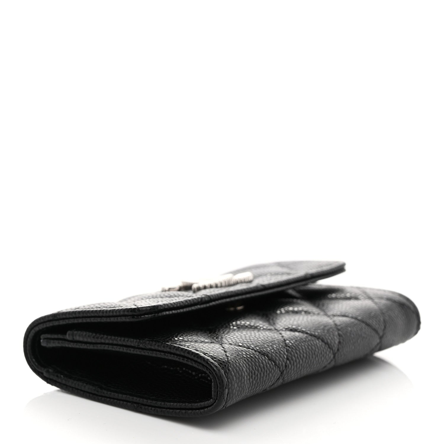 Chanel Caviar Quilted CC Flap Card Holder Black 4 of 9