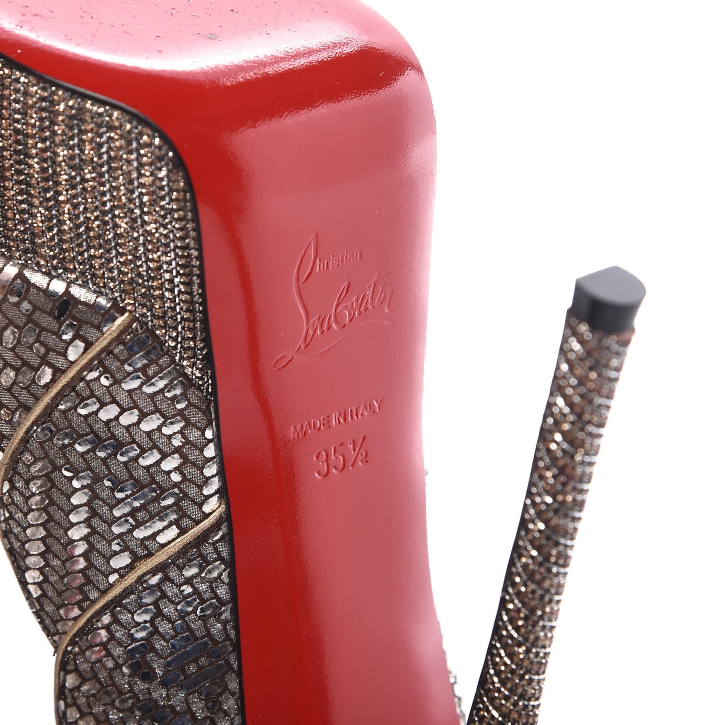 Glitter Specchio Torsatou 150 Pumps 35.5 Antic Silver