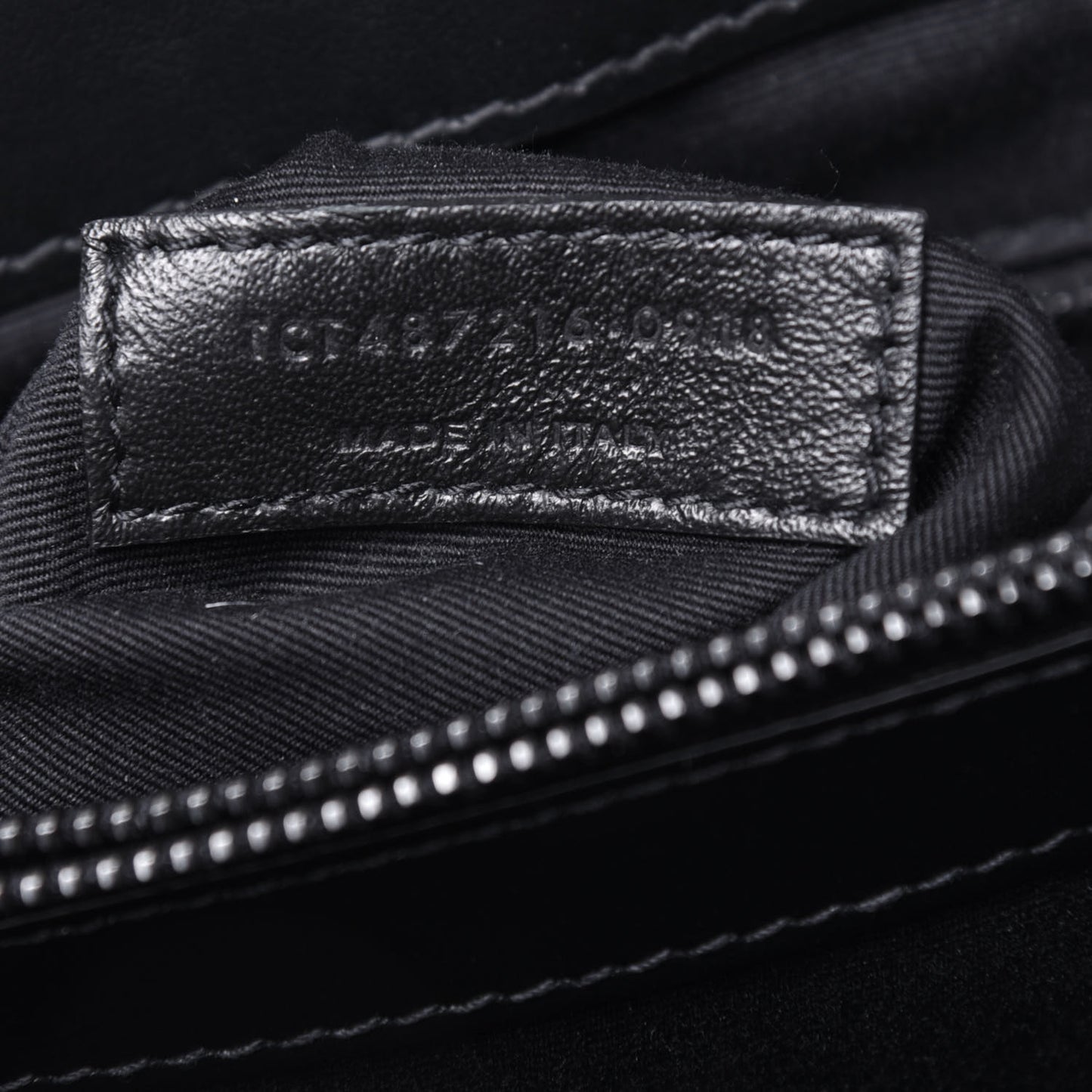 Calfskin Y Quilted Monogram Medium Loulou Chain Satchel Black